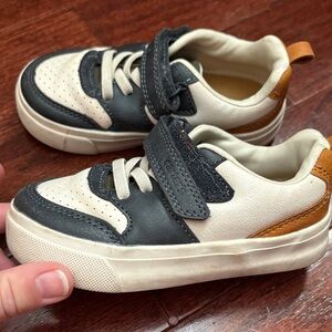 Carters Kids Sneakers - Black, White, and Brown